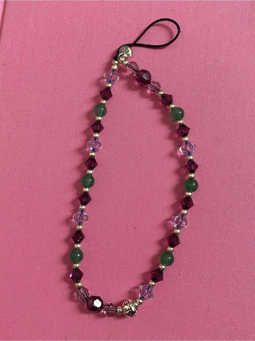 Never-Used String Ting Beaded Phone Charm Wrislet Chain